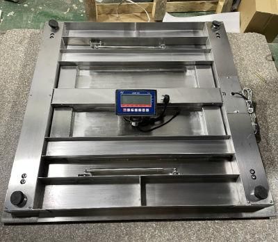 Lift Floor Scale 1.25*1.25 W/O Ramp Ss Platform