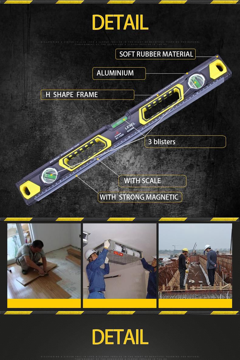 ABS Plastic Torpedo Level with Side View Vial and Magnetic Base (230mm)