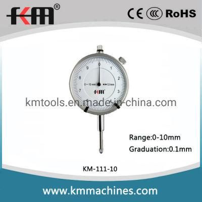 0-10mm Shock Proof Dial Indicator with 0.1mm Graduation