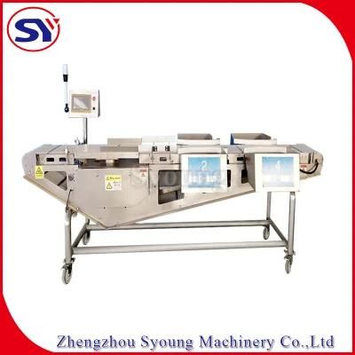 High IP Stainless Steel Weight Sorter Grader for Humid Fish Processing Workshop