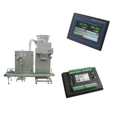 2-Channel Sugar/Rice/Wheat Bagging Controller Pneumatic Packing Weighing Controller with Ethernet &amp; USB Port