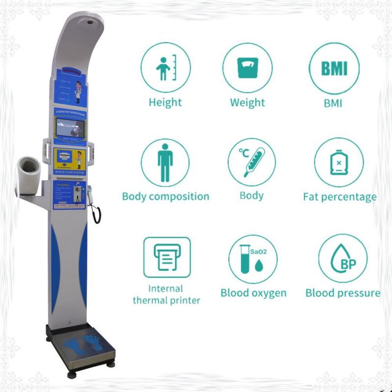 Electronic Blood Pressure and Fat Machine Height Weight and BMI Scale