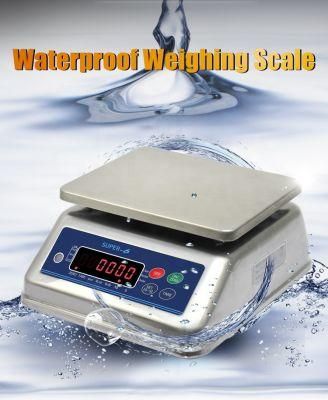 3-30 Kg Waterproof Counting Scale IP 68 Stainless Steel Weighing Scale
