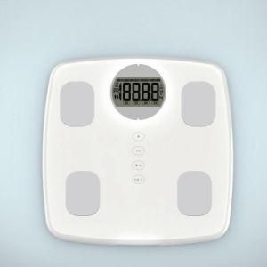 Large LCD Display Electronic Body Fat Scale with Strong Metal Base