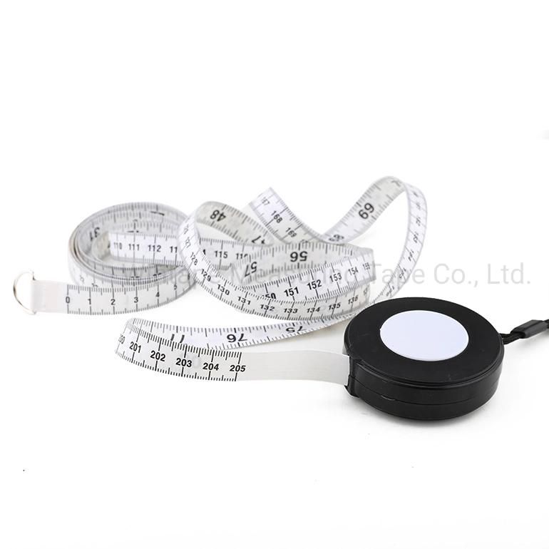 80inch Round Black Retractable Sewing Measuring Tape Rt-123