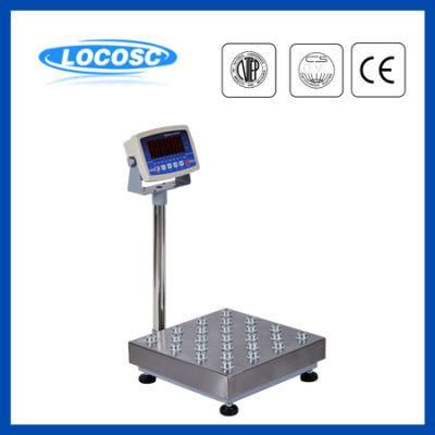 Lp7611j 6-Digit 20mm LED Display Stainless Steel Tcs Electronic Platform Scale 500kg