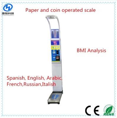 Dhm-15 Chinese Factory Height Weight Scale with BMI Analysis