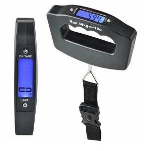 2017 Amazon Hot Sale Promotional 50 Kg 10 G LCD Display Digital Travel Luggage Scale
