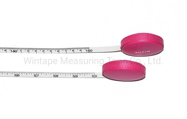 High Quality Colorful Mini artificial Leather Wrap Measuring Tape