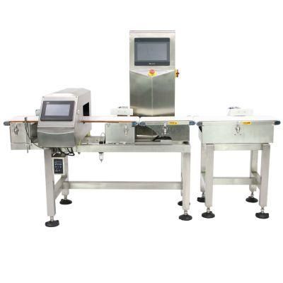 Convryor Belt Combined Machines Weigher Check and Metal Detection