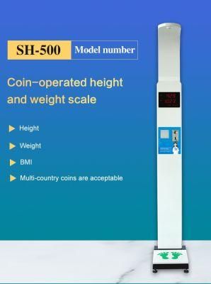 Big LED Smart Digital Height Weight Scale with Printer