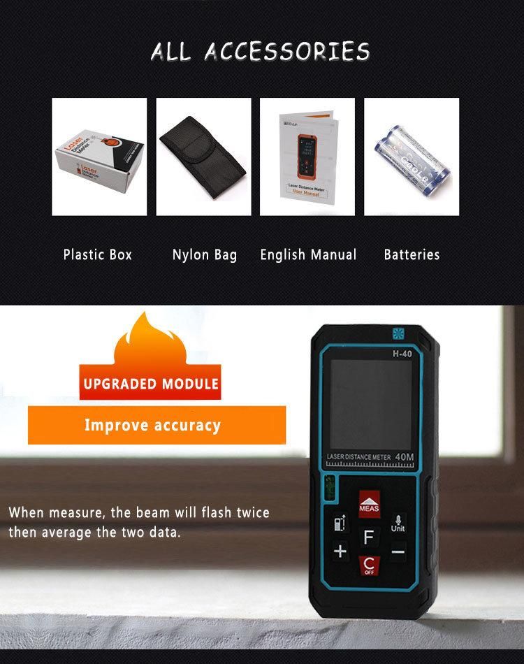 Wholesale Digital Laser Distance Meter 40m
