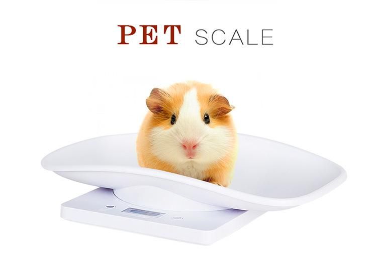 Hostweigh Digital Animal Scale, Pet Weight Scale 10kg/1g Digital Small Cat Dog Measuring Tool Electronic Kitchen Scale for Toddler Small Puppy Cat Dog