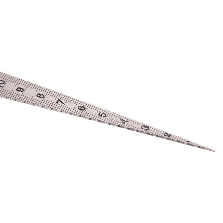 Mount FUJI Stainless Steel Gap Ruler Wedge-Shaped Feeler Tapered Ruler Inner Diameter Ruler Slope Ruler High Precision 1-15mm with Hole