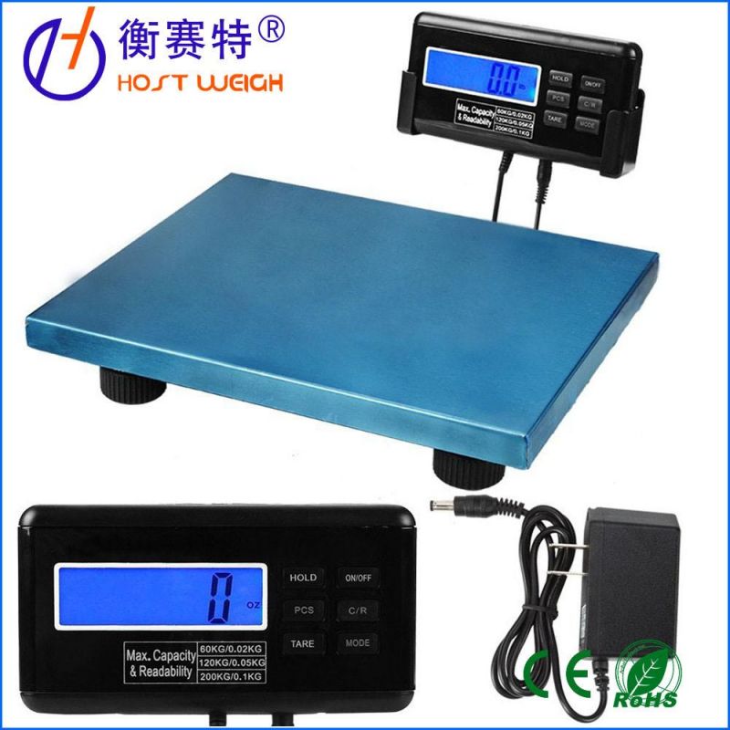 Digital Stainless Steel Waterproof Weighing Pet Scale Postal Scale 200kg