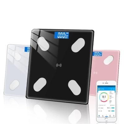 Body Fat Scale Smart Wireless Digital Bathroom Weight Scale Body Composition Analyzer with Smartphone APP Bathroom