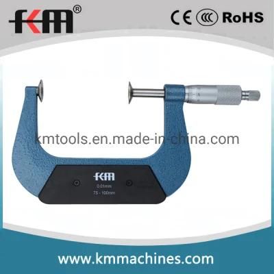 75-100mmx0.01mm Disk Micrometers (Non-rotating spindle)