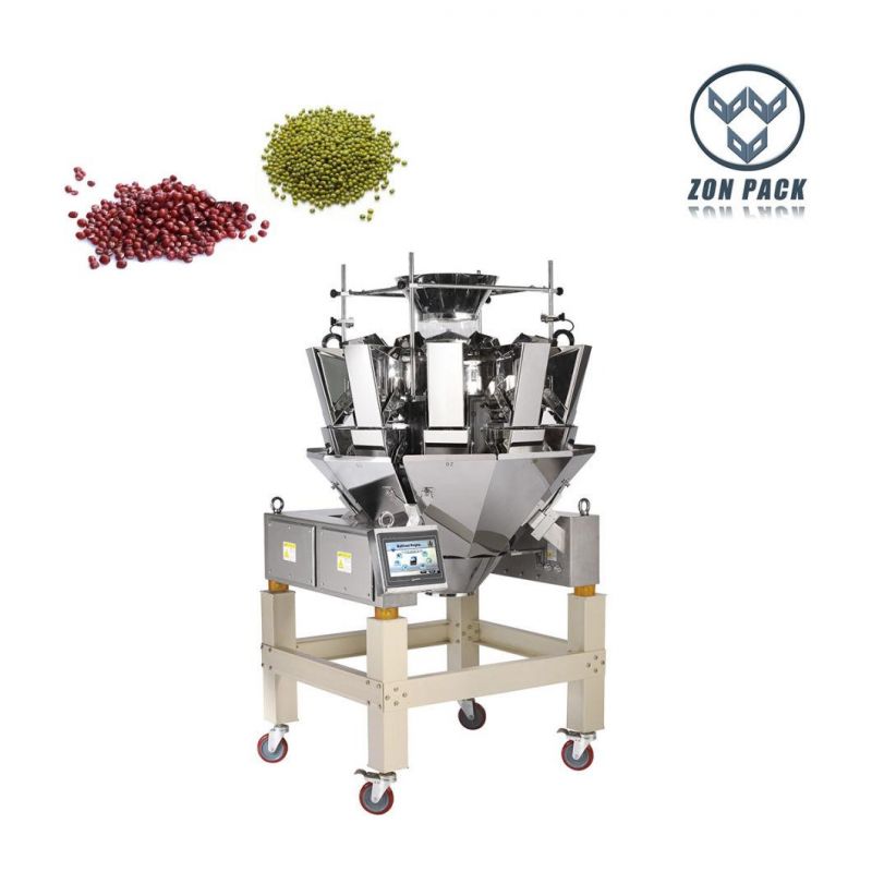 Check Weigher Machine for Nuts Chips Food Packaging System with Air Blow/Pusher