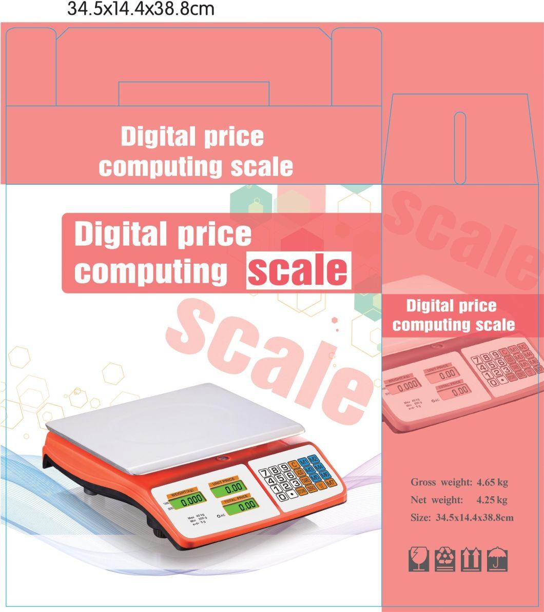 Digital Electronic Price Computing Weight Scale 40kg Price Weighing Scale