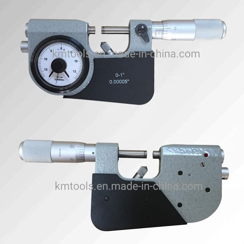 High Quality 0-1′ ′ Indicating Snap Micrometer with Aluminium Alloy Safety Packing