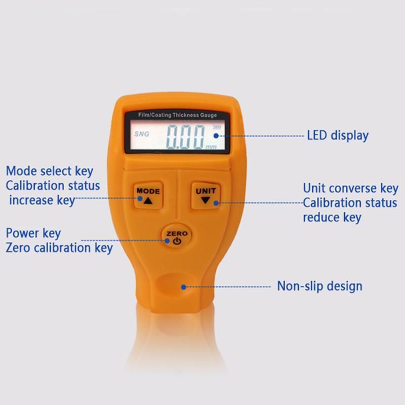 Russian Manual GM200 Paint Thickness Digital Paint Coating Thickness Gauge Car Painting Meter with Original Box