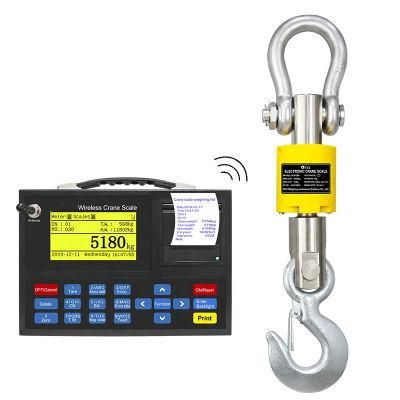 1/2/3t Handheld Light Remote Control Digital Hanging Crane Scale Industrial Hook Weighing Scale