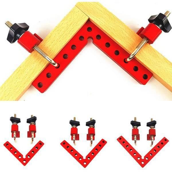 90 Degree Positioning Angle Ruler Right Angle Clamp Aluminum Alloy L-Shaped Angle Clamp Woodworking Carpenter Clamping Tool I500017189A3
