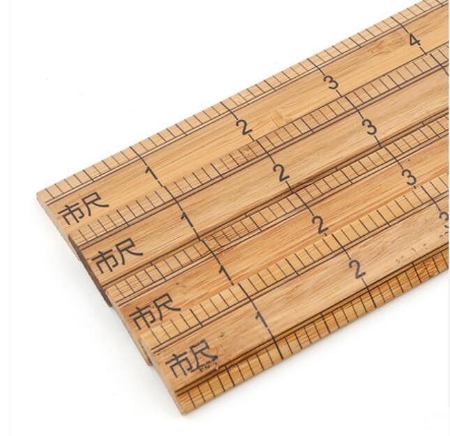 Good Quality Bamboo Ruler Inch Tailor′s Ruler Measure Clothing Ruler Cloth Piece Straight Ruler Market Inch 1 Meter 1 Foot