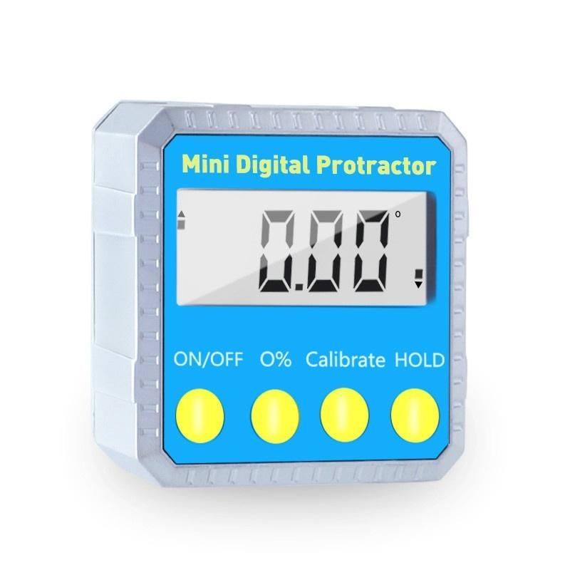 Ruitool Digital Display Inclinometer 4*90 Measuring Angler Zinc Alloy Electronic Angle Ruler with Magnetic Angle Gauge
