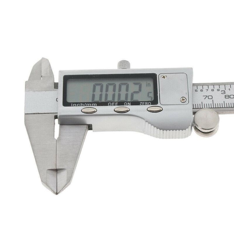 Zinc Alloy LCD Electronic Digital Vernier Caliper Gauge Metric Inch 150mm/6"