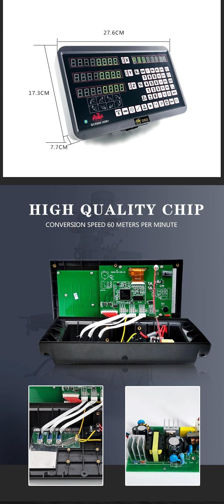 Digital Readout Dro with Position Transducer Glass Linear Scale