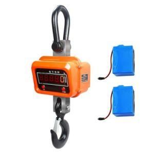 3 Ton/ 5 Ton Portable Wireless Digital Industrial Hanging Hooks Weighing Crane Scale