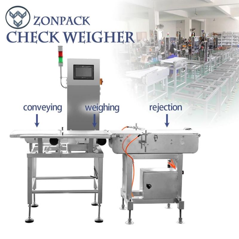 Zonpack Pouch Pillow Bag Packing System Check Weigher for Chips Packaging Machine