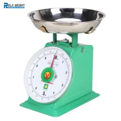 Portable Stainless Steel Tray Spring Dial Balance Scale