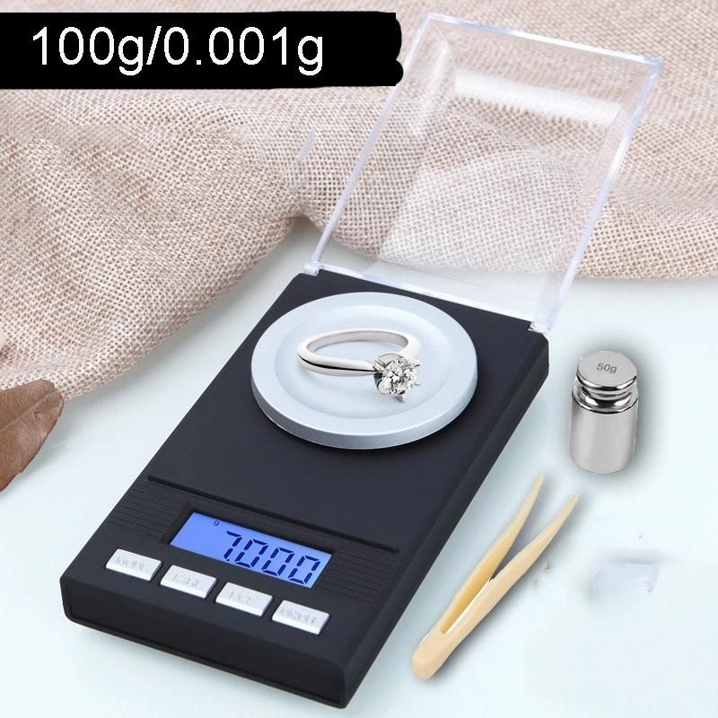 Electronic Carat Scales 100g/0.001g High Precision Diamond Scales Gold Scales