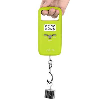 50kg 10g Mechanical Electronic Digital Fish Hook Hanging Travel Luggage Weighing Scale