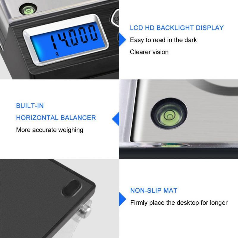 50g/0.001g High Precision Gem Stone Balance Electronic Scales