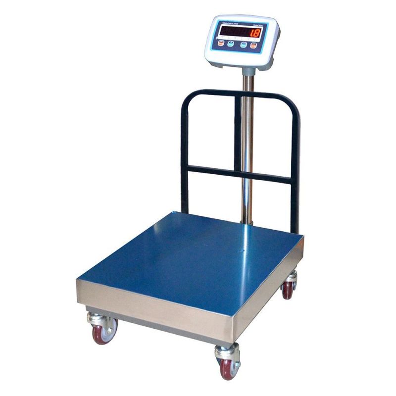 Electronic Movable Platform Weighing Bench Scale 500kg with Trolleys