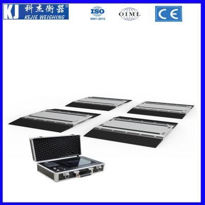 Wireless Portable Single Axle Weigher Pad Scale with Ramps Static Weighing 10t 20t 25t