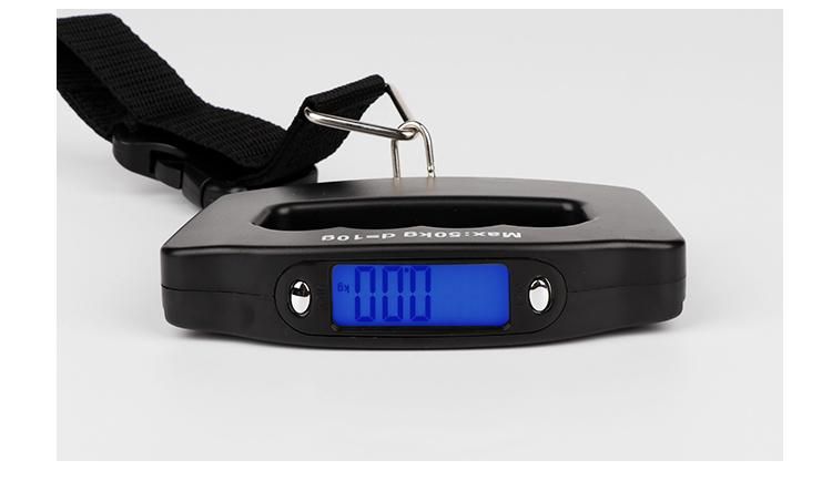 50kg/10g Digital Scale Blue Blacklight Big LCD Display with Ce&RoHS Luggage Scales Electrical Weighting Scale