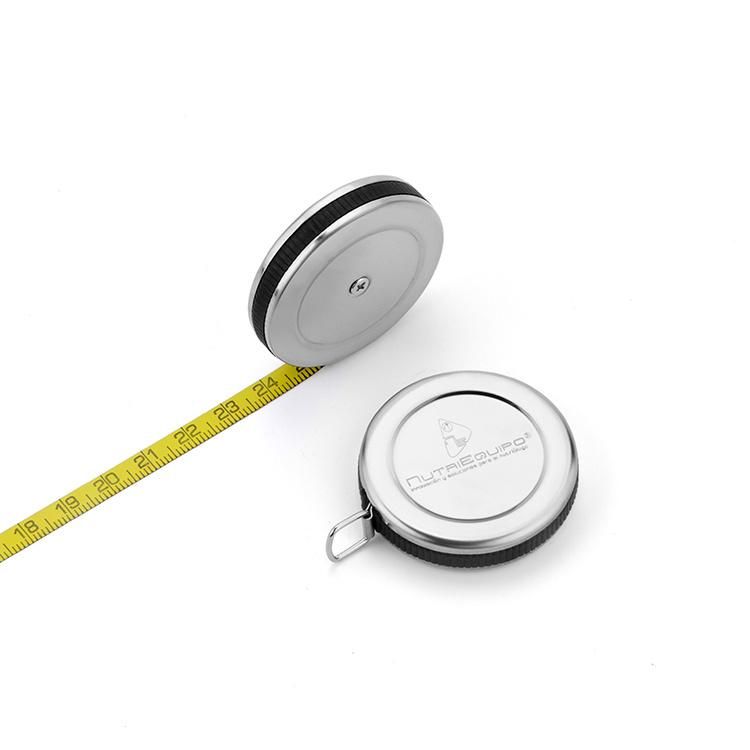 Mini 2m Retractable Metal Round Case Steel Tape Measure