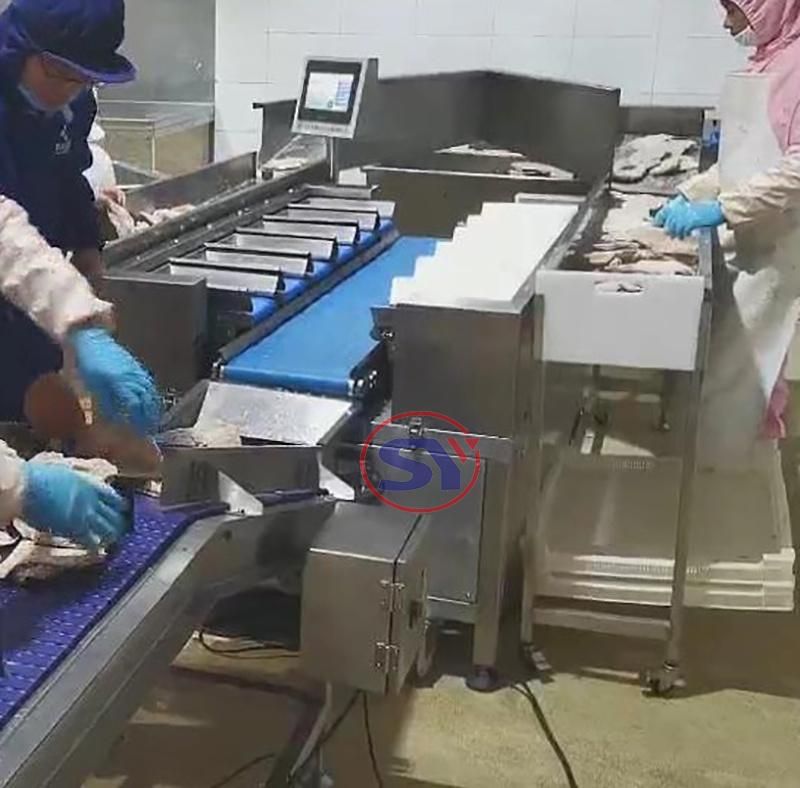 Automatic Intelligent Weight Target Batcher for Fish Fillet Sausage