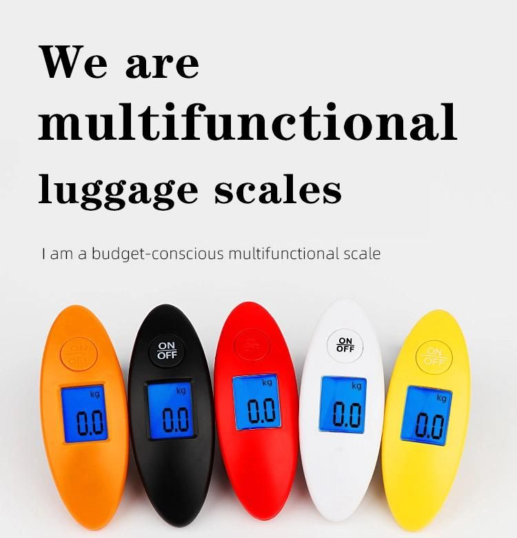 40kg Mini Digital Luggage Electrical Pocket Colorful Shape Weighing Scale