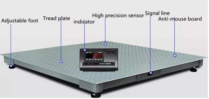 2000kg Industrial Digital Platform Floor Weighing Scale