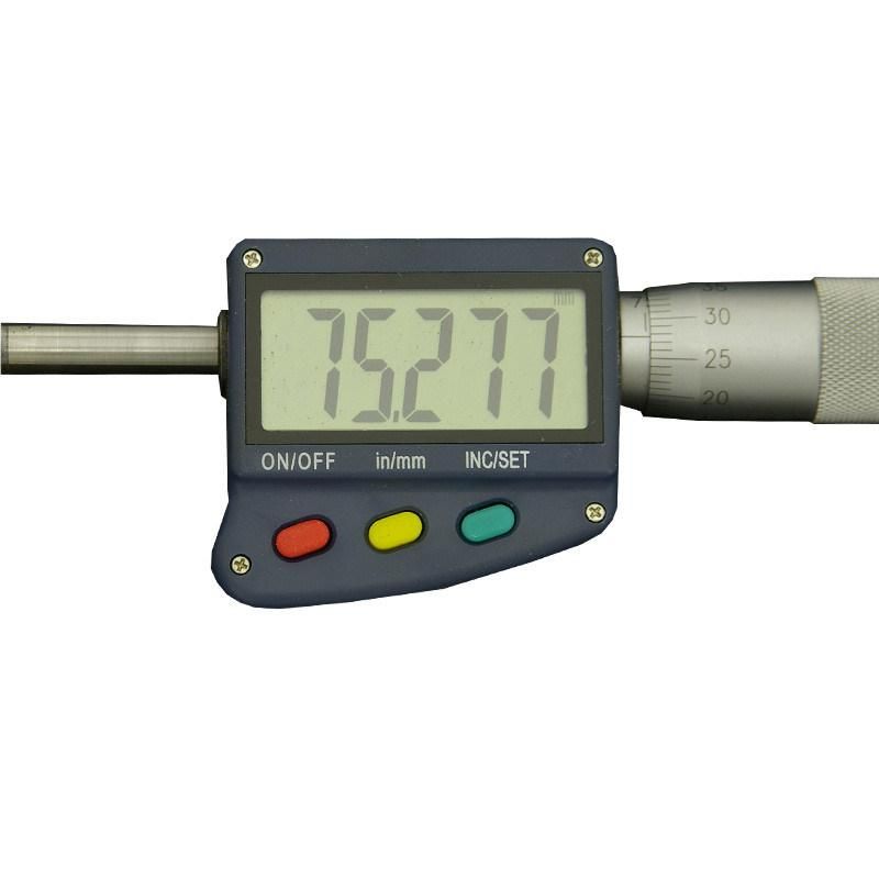 75-100mm (3-4 inch) External/Outside Digital Micrometer with Large Display