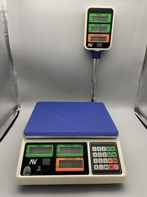 OIML &amp; EU Approved Price Computing Scale 6/15kg with Pole