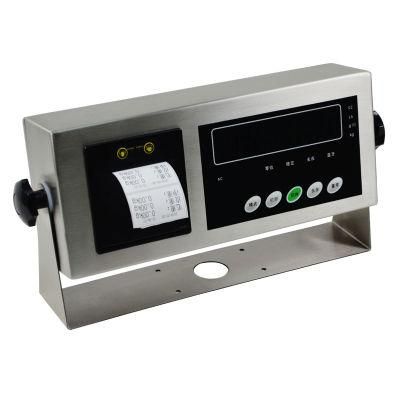 Stainless Steel Weighing Indicator with Label Printer