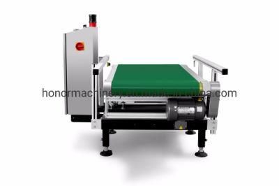 China Conveyor Check Weigher with Partical Belt Flap Rejector for Snacks
