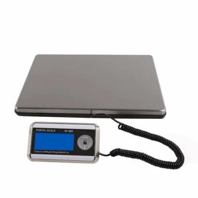 Stainless Steel Big Platform 200kg Electronic Postal Shipping Parcel Weighing Floor Scale