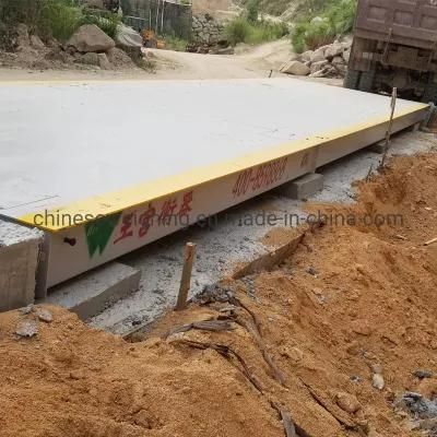 China Digital 100 Ton 18m Truck Scale Use in Coal Yard 3 Meter PAR 18 Meter Pont Bascule Weighbridge Car Scale